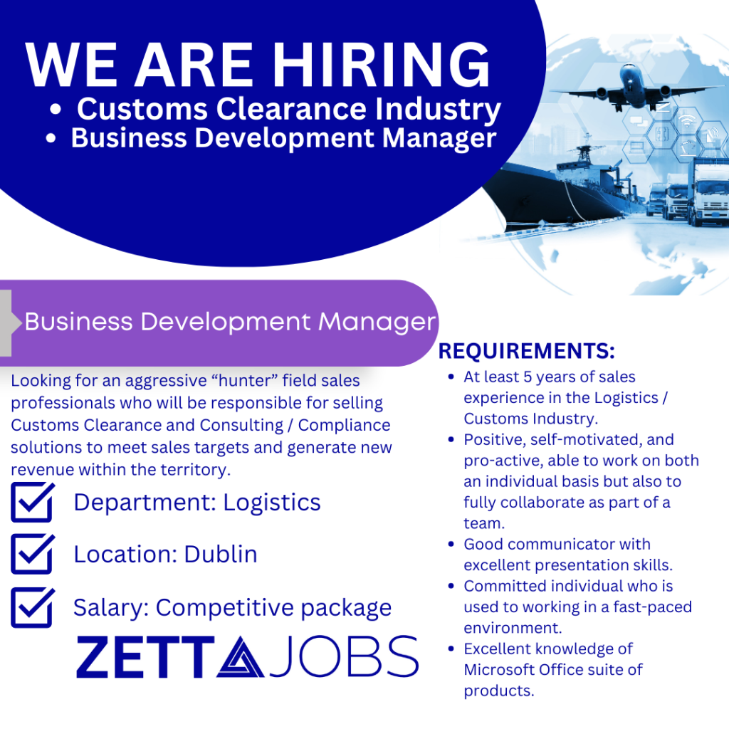 Business Development Manager - Dublin - Logistics